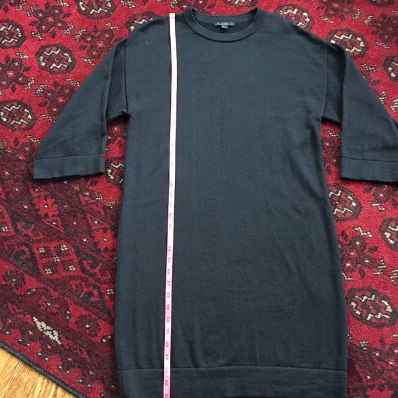COS 100% Wool Black Sweater Dress S - Picture 2 of 7
